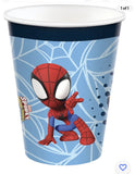 Marvel SPIDEY AND HIS AMAZING FRIENDS PAPER CUPS 9OZ (8)  Party Birthday Spider-Man