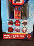 Spiderman LCD Display Kids Projection watch W/ 6 Different Projection Images