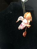 Pink Vanessa Prayer Angel Orn by the Encore Group made by Russ Berrie NEW
