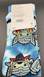 Marvel Thor Chibi Tie Dye Crew Mens Socks Size 6-12