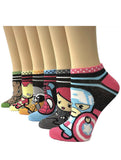 Marvel  Comics Low Cut Women's 6-Pack Socks Multi-Color by HYP New