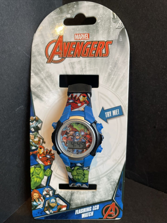 Avengers Flashing LCD Flashing Watch Kids