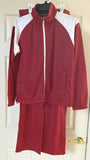 Harriton Womens Track Suit Red / White Sz M NEW
