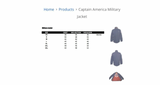 Hero Within Marvel Captain America Military Jacket Size XS