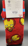 Marvel Iron Man Chibi Ribbed Crew Socks Mens Size 6-12