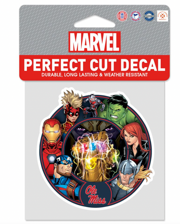 Ole Miss Rebels Marvel Avengers Perfect Cut Decal 4