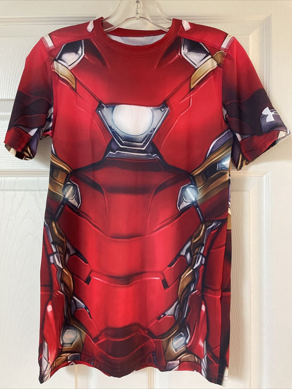 Under Armour Alter Ego Iron Man Compression Shirt Youth M