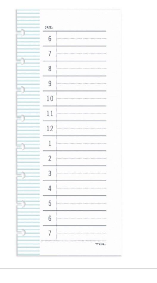 TUL� Discbound Daily Schedule Pad, 3-1/2