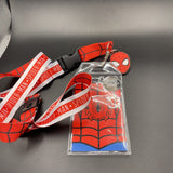 Marvel Spider-Man ID Lanyard Badge Holder With 1.5" Rubber Charm Pendant