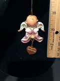 Pink Katherine Prayer Angel Orn by the Encore Group made by Russ Berrie NEW