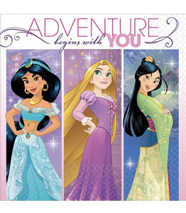 Disney Princess Dream Big  Beverage Napkins [16ct] Birthday Party Supplies