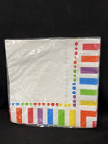 Unique Rainbow Party Napkins, 16ct