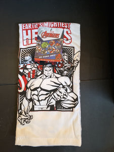 Marvel Avengers Earth’s Mightiest Heroes 2pk Kitchen Towels New