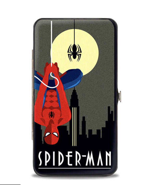Buckle Down Art Deco Full Moon Spiderman Skyline Hinged Wallet