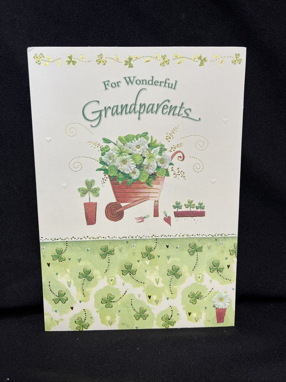For Grandparents St. Patrick's Day Greeting Card w/Envelope