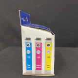 Genuine Epson 125 Ink Cartridge 3-Pack Cyan, Magenta, Yellow OEM New Sealed 2023