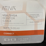 Ativa VGA/SVGA Monitor 10 Ft. Connects A High Resolution Monitor To Your PC