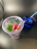 Marvel Spiderman Dome Tumbler W/Straw & Filled With Lollipops