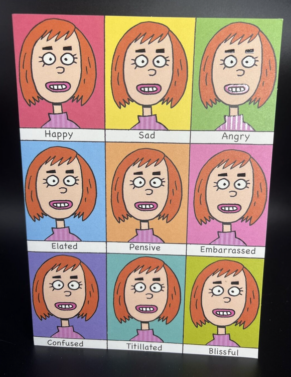 Funny Birthday Greeting Card For Her w/Envenlope