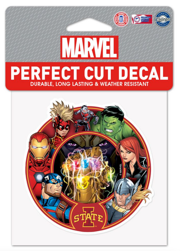 Iowa Cyclones Marvel Avengers Perfect Cut Decal 4