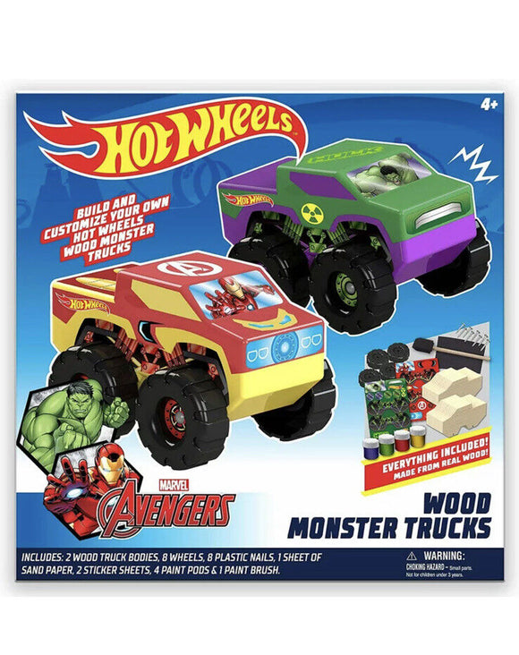 Hot Wheels Tara Toy 2pk Wood Racer - Hulk/Iron Man (58788)