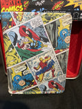 Marvel Comics Mens Leather 2 Fold Card Case w/Magnetic Closure In collectors Tin