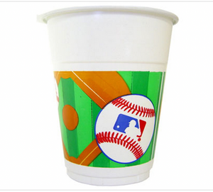 Major League Baseball 16 oz Plastic Cups 25 Per Pack Baseball Birthday Party