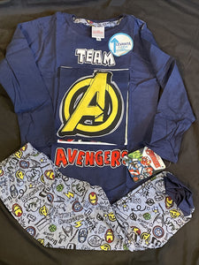 Marvel Avengers Team Flip Up Long Sleeve Tshirt w/ MatchingHeroes pants Kids Size 10