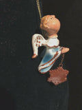 Blue Prayer Angel With Snowflake Orn by the Encore Group made by Russ Berrie NEW