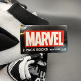 Marvel Venom 2 Pair Men's Socks Sz 10-13