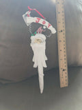 Joy Santa Icicle Christmas Ornament Encore 2004 NEW