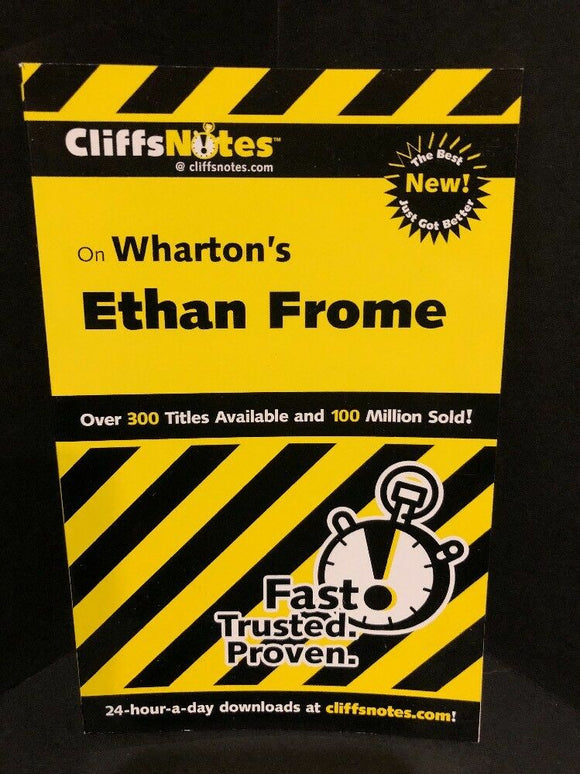 Cliffs Notes Wharton's ETHAN FROME Brand NEW