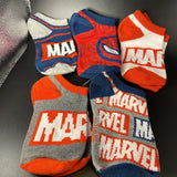 Marvel Logo,Spiderman,Iron Man 10 Pack No Show Socks Sz 6-8.5