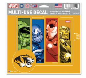 Missouri Tigers  MARVEL MULTI-USE DECAL 5" x 6"