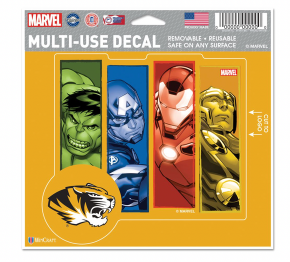 Missouri Tigers  MARVEL MULTI-USE DECAL 5