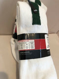 2 Pairs ALLESON ATHLETIC TEAM SOCKS WHITE/Dark Green  SZ 8-10 YOUTH Baseball NEW