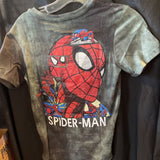 Marvel Spiderman Graphic Tie Dye Tshirt Kids 9-10 Year Old