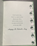 For Mom St. Patrick's Day Greeting Card w/Envelope