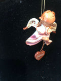 Pink Hannah Prayer Angel Orn by the Encore Group made by Russ Berrie NEW