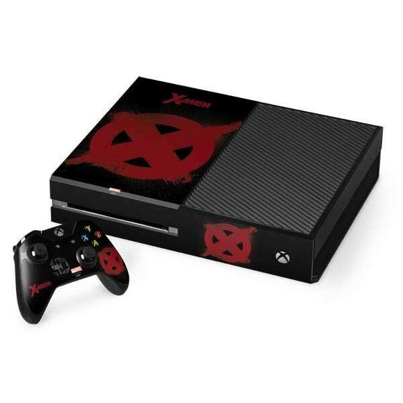 X-Men Logo Red Xbox One Console & Controller Skin By Skinit Marvel NEW
