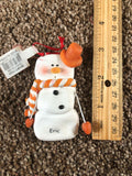 Eric Personalized Snowman Ornament Encore 2004 NEW