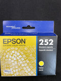 Epson 252 Yellow T252420 Ink Cartridge Genuine EXP 04/2024