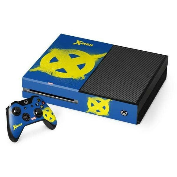 X-Men Logo Yellow Xbox One Console & Controller Skin By Skinit Marvel NEW