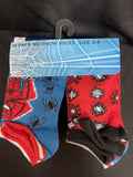 Marvel Spiderman Face Pose With Webbing Kids No Show Socks 10 Pairs Size 6-8