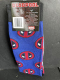 Dead Pool 2 Pairs of Logo Mens Crew Socks Sz6-12