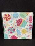 Candy Bouquet Paper Beverage Napkins 16 Pack Party Tableware Decorations