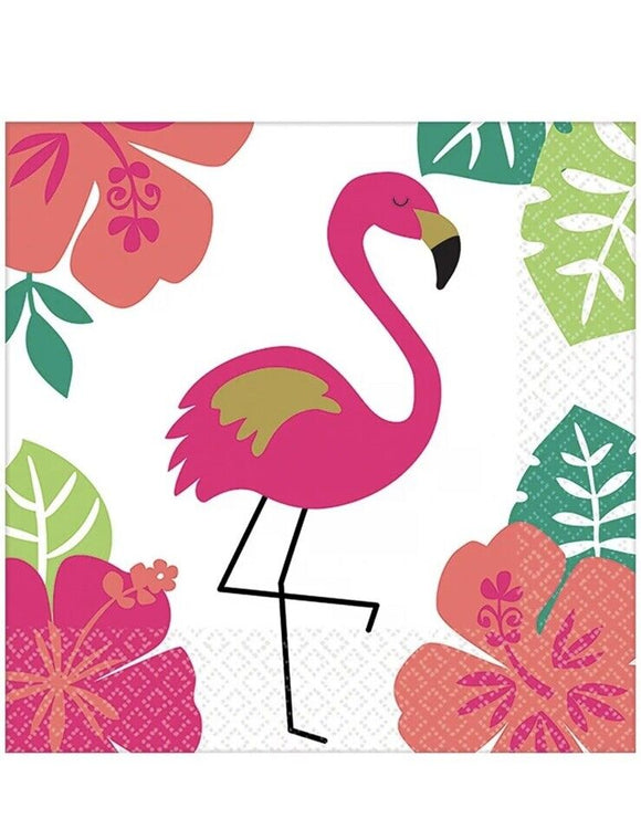 Aloha Flamingo Beverage Napkins