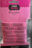 Team Bride Wristbands - 6 ct.