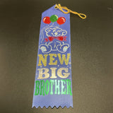 Beistle 2" x 8" New Big Brother Award Ribbon Blue AR080