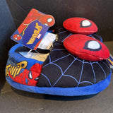 Boys 3D Spiderman Head Design  Plush Slipper size 7/8